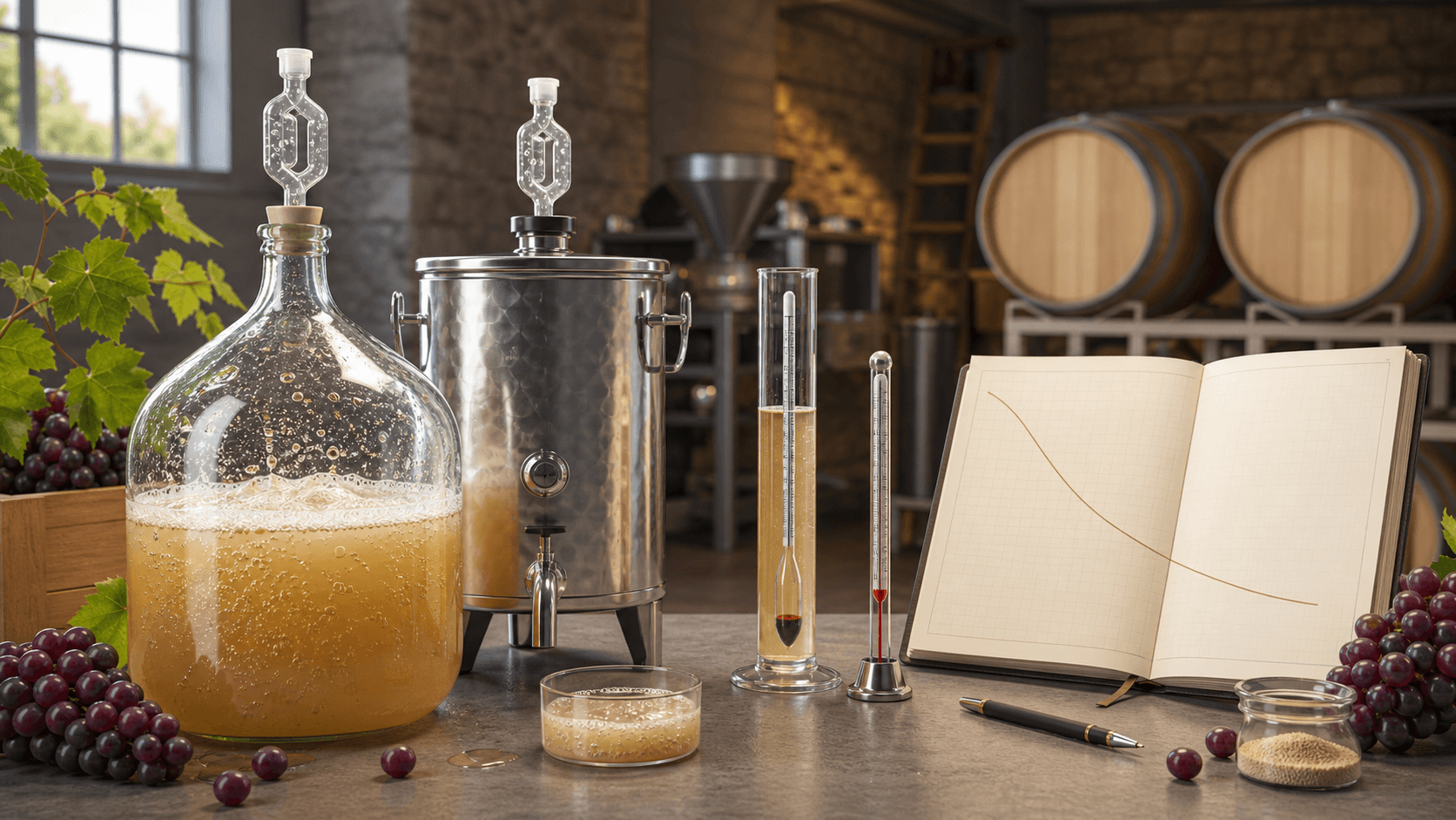 Záznam alkoholovej fermentácie – kvasná krivka
